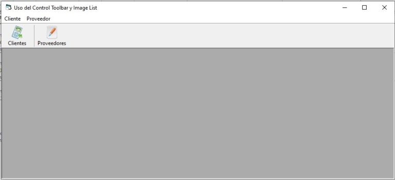 Uso del Control ToolBar y ImageList - Programar es Fácil