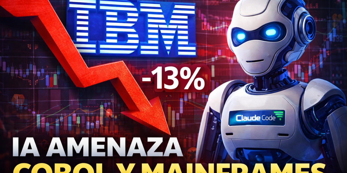 IBM caída en bolsa por inteligencia artificial y COBOL